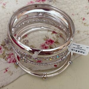 Torrid Shimmering Silver Bracelet Set